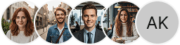 Multiple investor profile avatars on Meridian Waardex trading review block